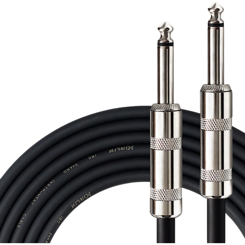 3/6 Meter Guitar Audio Cables Anti-Noise Line 6.35mm Male to Male Colorful Line Pedal Guitar Bass Universal Cable,3Meter,Blue