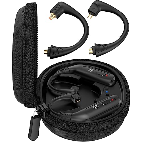 Image of TRN-BT20XS Over-Ear Earphones, Bluetooth Receiver, Wireless Earphones, Ear-hook, Bluetooth 5.3, AAC /SBC Compatible, Low Latency, Automatic Pairing, Microphone Included, Hands-Free Calling, Up to 40 Hours Playback, Waterproof, Splashproof, Detachable Connector (QDC Connector + Earphones)