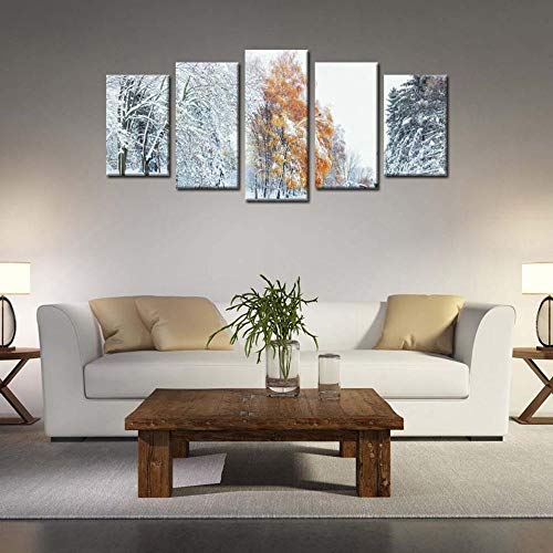 Tableau mural sur toile 5 pièces pour habiller un grand mur vide sans effort - 2