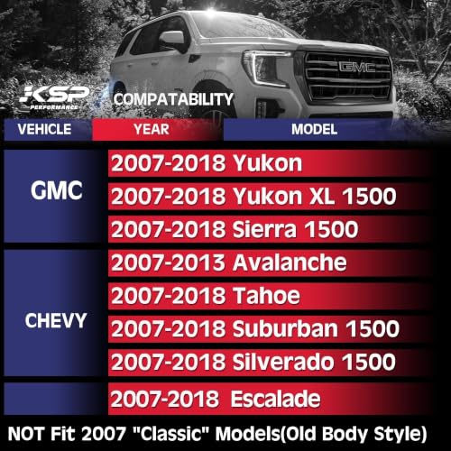 Image of KSP OE Upper Control Arms fit Silverado Sierra 1500 2007-2018,0-2inch Adjustable Front UCA Compatible With Chevy GMC Tahoe Avalanche Suburban Yukon XL Escalade,Repalce of Stock # K80669 K80670 K6541