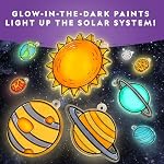 National Geographic Kids Window Art Kit - Stained Glass Solar System Arts & Crafts Kit with Glow in The Dark Planets, Suncatchers, Space Room Décor