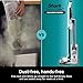 Shark WS642AE WANDVAC System, Ultra-Lightweight Powerful Cordless Stick Vacuum with HEPA Self-Empty Charging Base, Anti-Allergen Complete Seal, PowerFins, Self-Cleaning Brushroll & Pet Tool, White