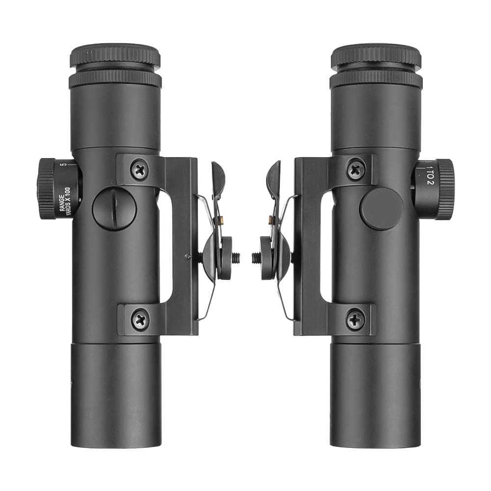 SPINA OPTICS Lunette de visée de Fusil de Chasse 4x20 Portable Double poignée connectée