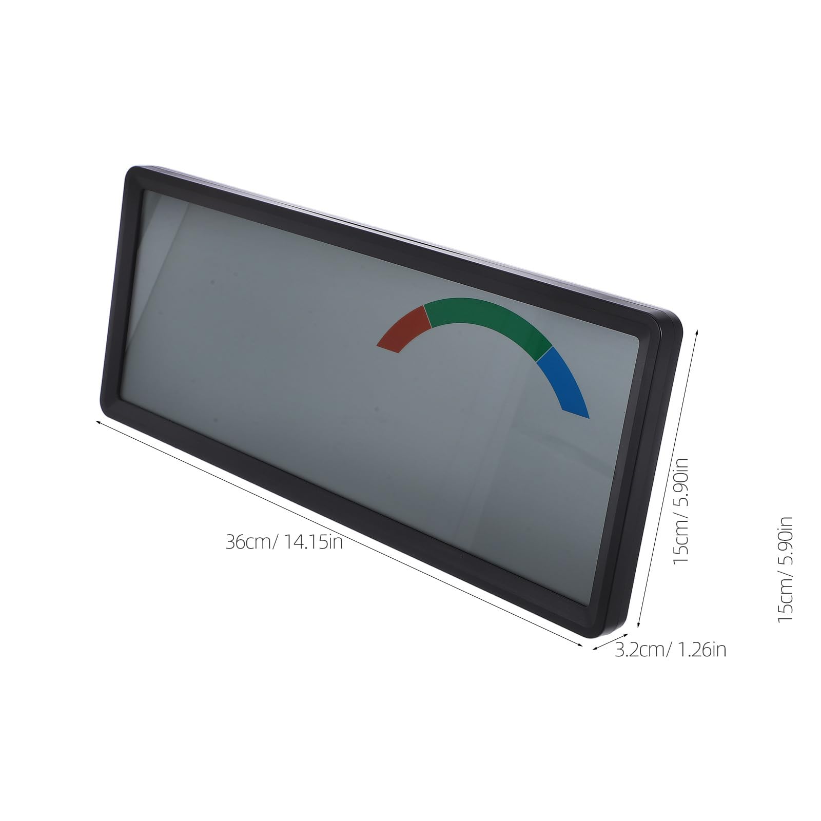 BESPORTBLE Reloj Despertador Digital LCD de Pared Abs Resistente con Pantalla Grande, Termohigrómetro Integrado Adecuado para Dormitorios Modernos y Salas de Estar