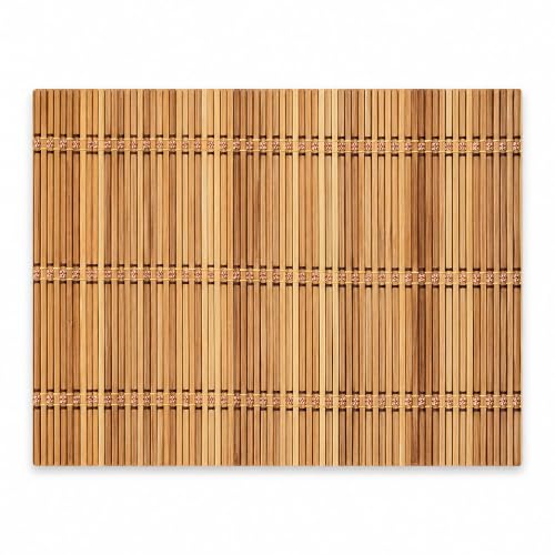 Bambu Amerikan Servis; Doğal Bambu Malzeme, 17.7 x 11.8 inç (45 x 30 cm), 3 Adet (Model 12)