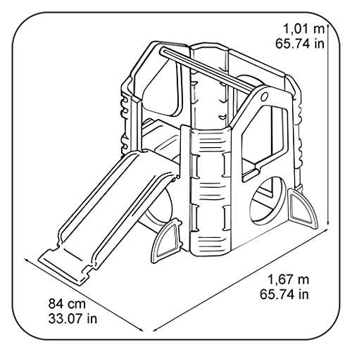 FEBER - Spielplatz, Aktivitätszentrum mit Spielzeugrutsche, für Kinder von 2 bis 7 Jahren, Famosa (800009597)