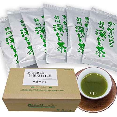 荒畑園 静岡深蒸し茶 大地の詩 がぶがぶ飲める静岡深むし茶 100g×6袋セット お茶 緑茶 茶葉 日本茶 二番茶 牧之原茶 静岡茶 深むし