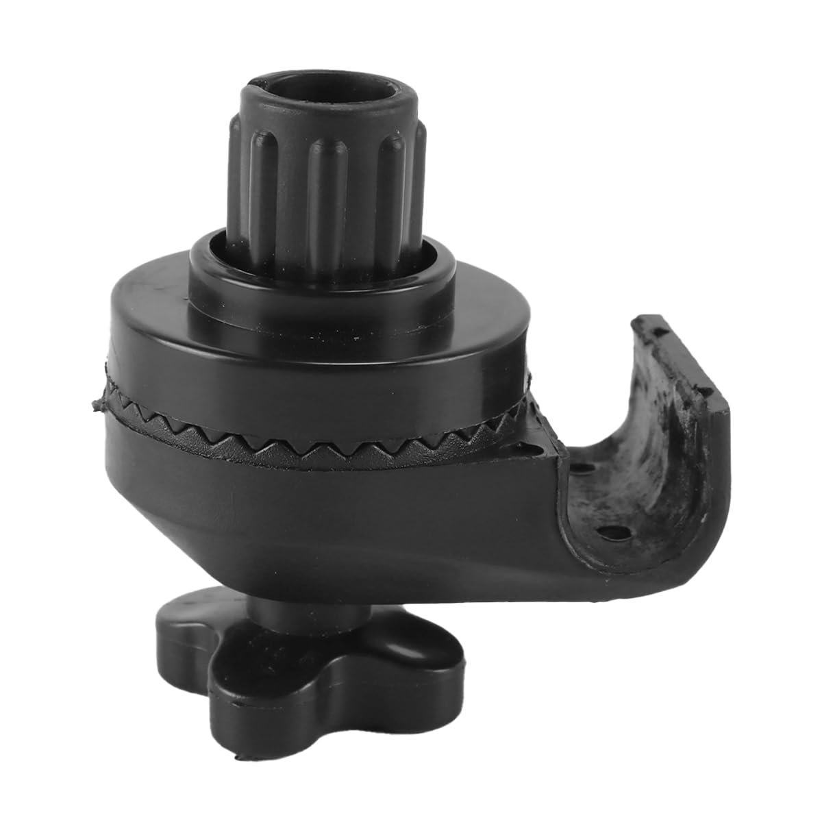 Alnicov Set di 2 Accessori per Altalena, raccordi in plastica, staffe di Fissaggio per tettoia da Giardino e Struttura Altalena, Nero