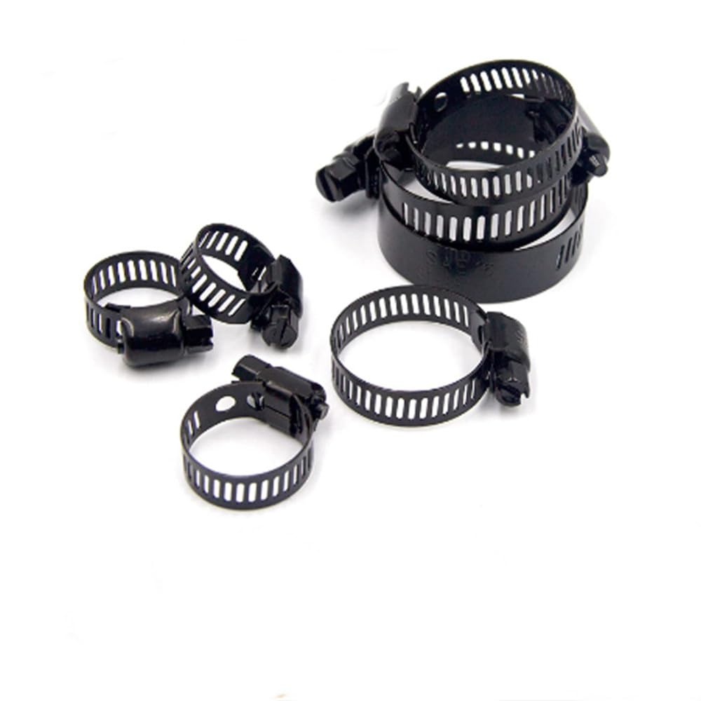 Jubilee Clips Rohrschelle 10 Stück Verstellbare Edelstahl Antriebsschlauchschellen Kraftstoffleitung Schneckenklammern Schlauchschellen Clips Kühlsystem Zubehör (19 x 29 mm)