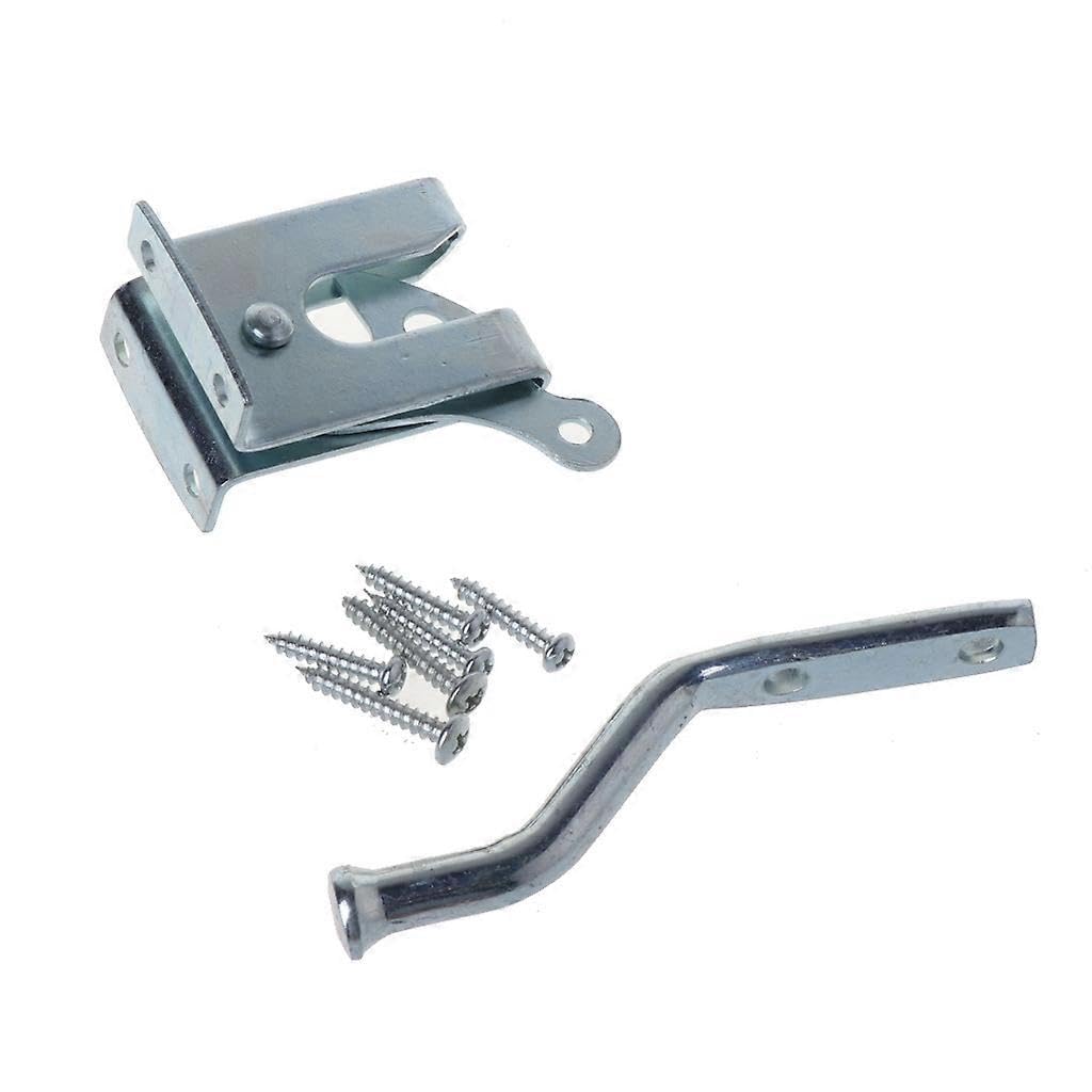 Joyhappst Image Color Electroplated Steel Hasp Latch Auto Door Bolt Lock Self Locking Barn Door Lock