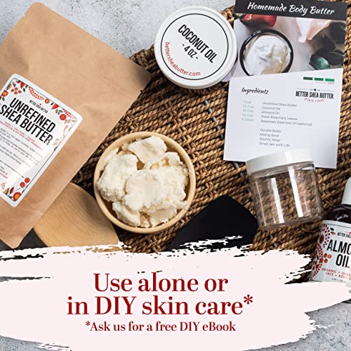 Better Shea Butter Raw Shea Butter | African, Unrefined, 100% Pure | Skin Moisturizer | For Face, Body, Hair And For Soap Making Base And Diy Whipped Lotion, Oil And Lip Balm | 8 Oz Block #TOP5