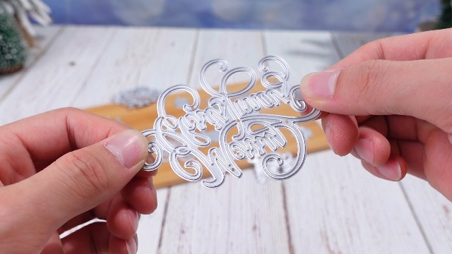 Amazon.com: 21 Pieces Christmas Die Cuts Words Cutting Dies