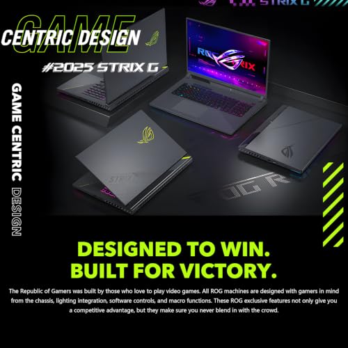 Image of ASUS ROG Strix G18 Gaming Laptop, 18 inch FHD+ 16:10 IPS ROG Nebula 144Hz, AMD Ryzen 9 8940HX, NVIDIA GeForce RTX 5050, 64GB DDR5 1TB M.2 PCIe SSD, WiFi 6E, RGB Backlit KB,Windows 11 Pro w /Designed Mouse