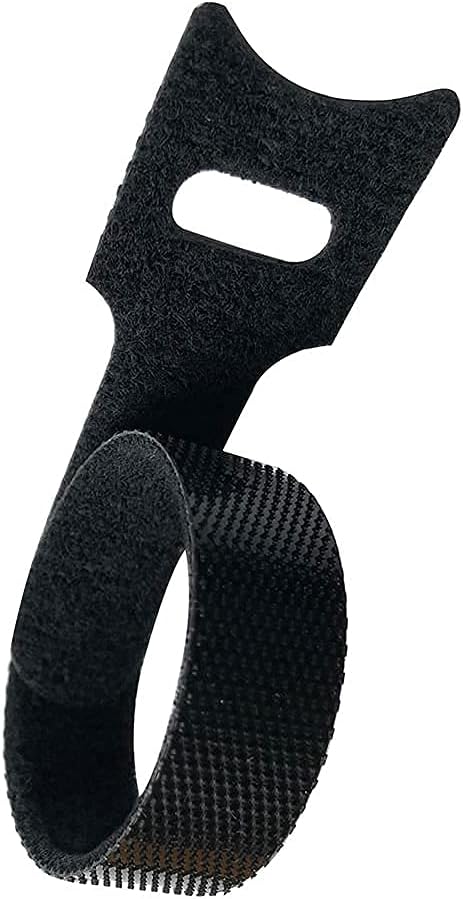 Oksdown Cable Tie Reusable Black 50 Pack Straps Adjustable Releasable Extension Hook and Loop Tidy Wraps for Headphones HDMI Ethernet Printers Laptops USB Data Cables