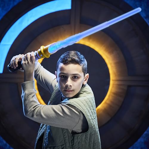 Star Wars Power-Kristall Lichtschwert, 7 Farben & 10 Kristalle, 50+ Farbwechsel-Kombinationen, Lichter & Geräusche, Spielzeug für Jungen und Mädchen ab 4 Jahren