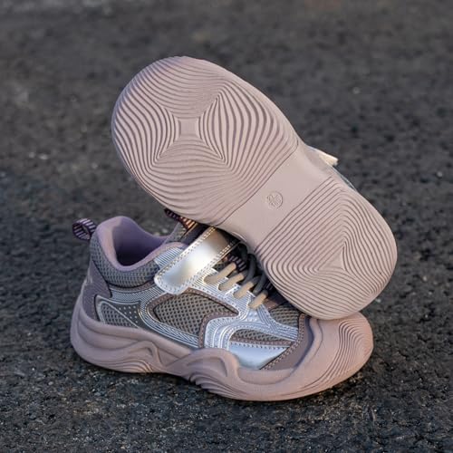 Strap-Closure Kids Sneaker Boys Girls,Wide Toe,Lightweight Running Shoes for Toddlers Little Kids4
