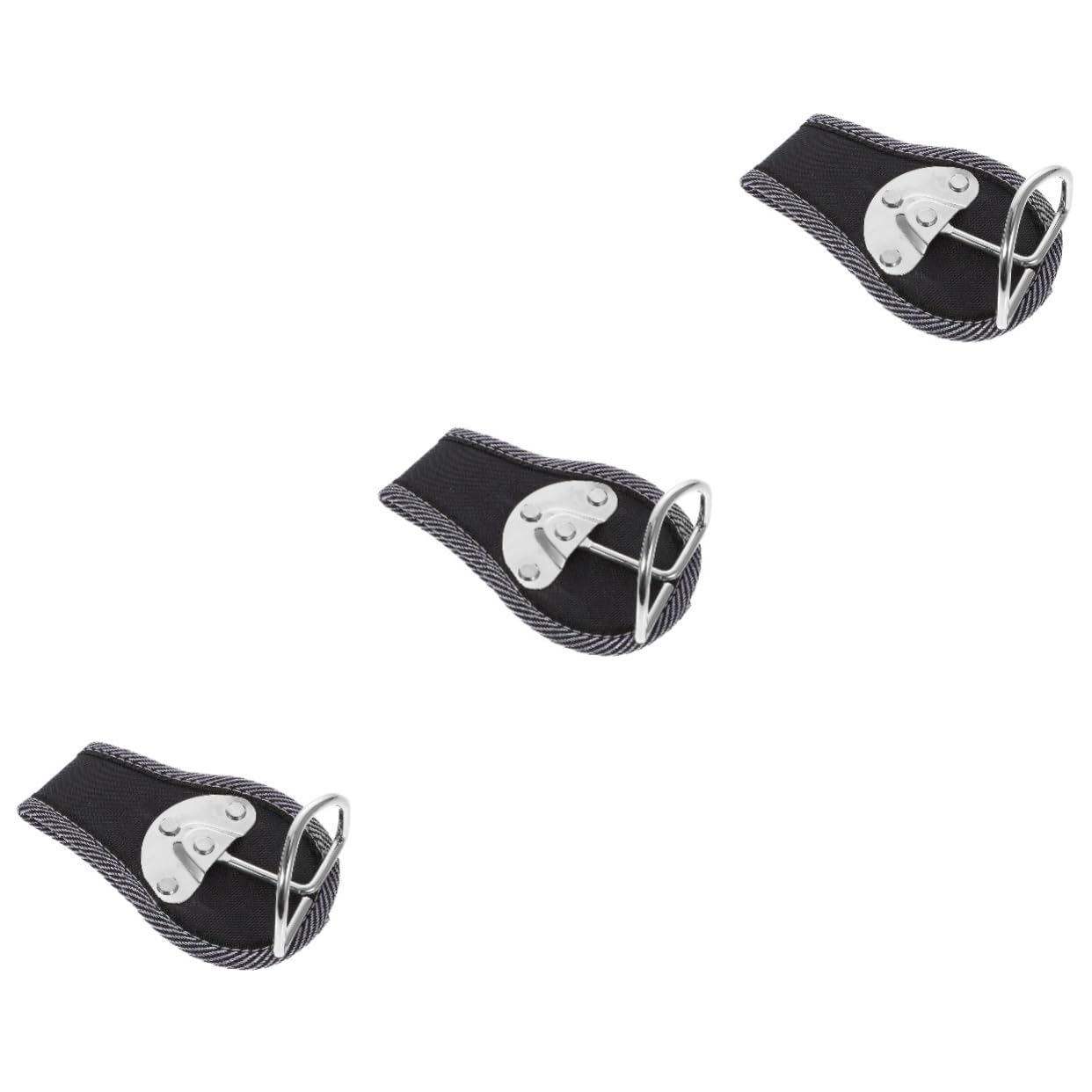SOLUSTRE 3pièces Porte-Outils Métallique pour Ceinture Support De Marteau Et Clé Organisateur Pratique à Accrocher Compatible avec Ceintures Jusqu