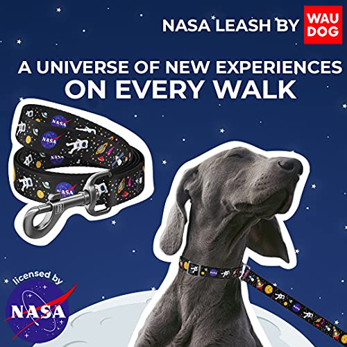 Thick Nylon Dog Leash 4 Ft - Nylon Dog Leashes for Large Dogs, Medium & Nylon Leash for Small Dogs - Long Nylon Dog Leash for Puppy Leash Nylon - Nylon Pet Leash (NASA, 4 Ft x 1" Wide)