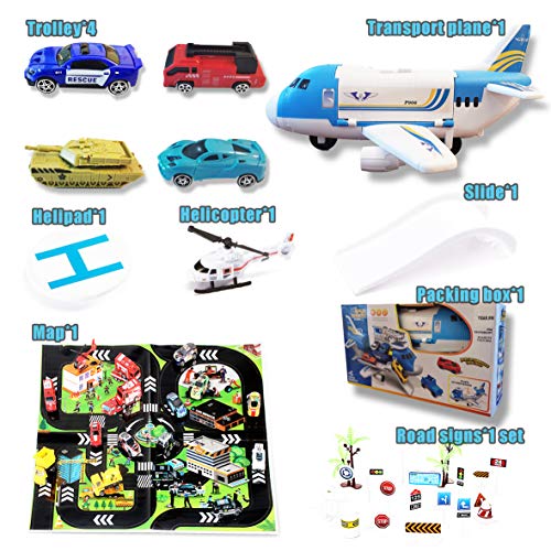 image for Mr.baby Toy Airplane Set, 3+Year Old Boy and Girl Transport Cargo Airp