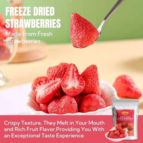 Freeze Dried Strawberries 3.52OZ/100g,50-55 per bag - image 5