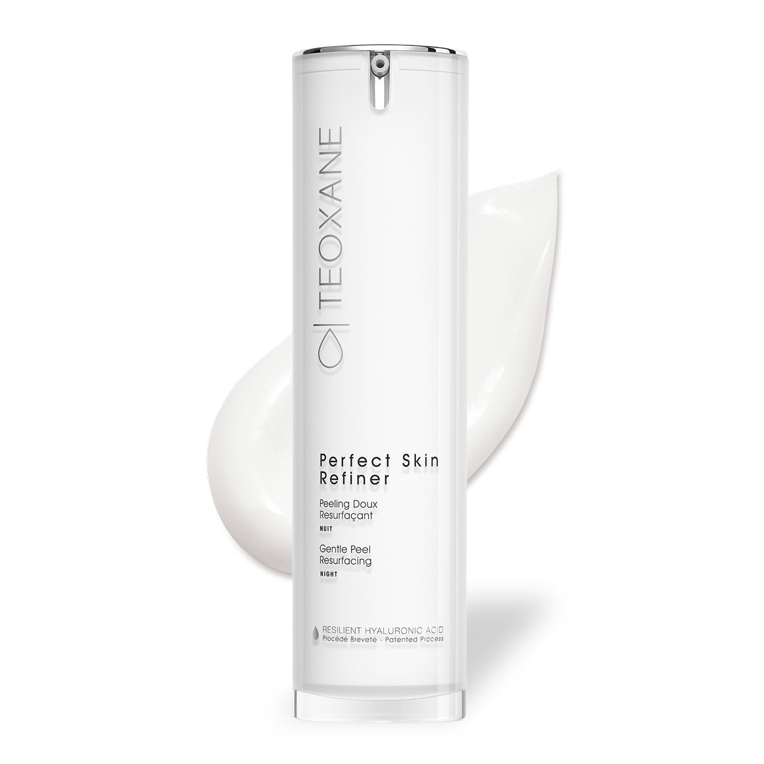 TEOXANE – Perfect Skin Refiner – Crème de Nuit Resurfaçante à l’Acide Glycolique et à l’Acide Hyaluronique RHA®, Soin de Nuit Lissant et Éclat, Tous Types de Peaux, 50 ml, Fabriqué en Suisse