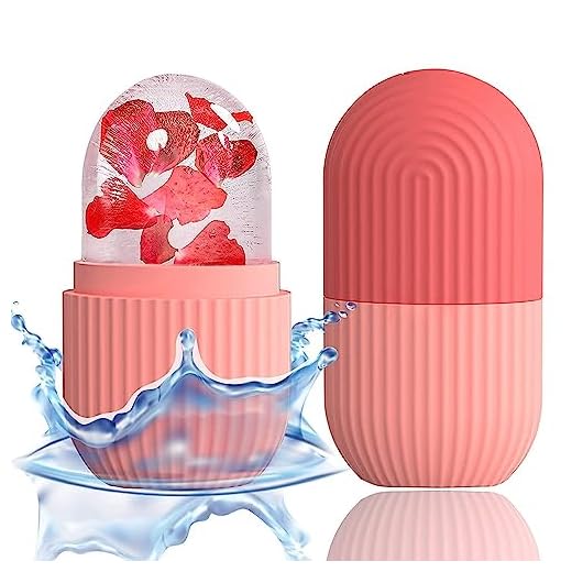 ANTIL'S Face Ice Roller for Men & Women – Reusable & Unbreakable Face Massager for Glowing Skin, Puffy Eyes & Relaxation – Ice Cube Roller for Skin Care (Multicolor)