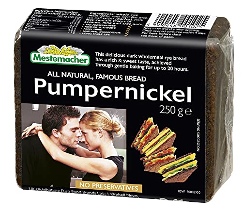 Mestemacher Pão Pumpernickel 250G (Centeio Integral E Malte)