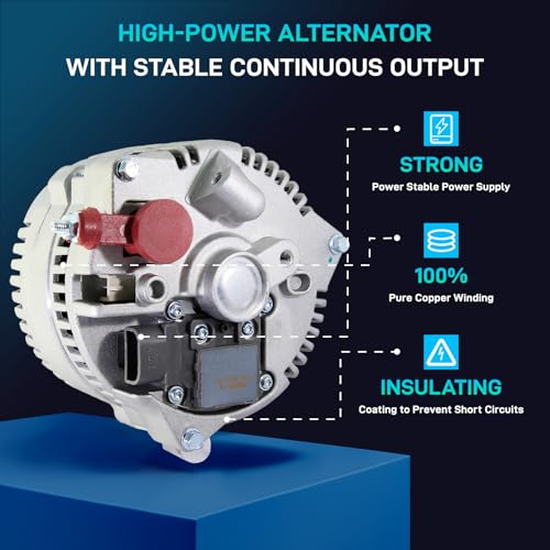 Image of BDELI 7791N Alternator Replacement New for Ford 97-01 F150 5.4 4.6L Expedition, 97-99 F250 V8 Econoline Super Duty, 97-01 E-Series E-150 E-250 E-350 Econoline, for 98-00 Lincoln Navigator 5.4L
