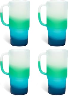 Silipint 2oz Silicone Shot Glasses with Handle – 2 Pack Unbreakable, BPA-Free, Non-Toxic, Dishwasher & Freezer Safe Shot Cups – Colored Shot Glasses (Mountain Air, 2oz - Pack of 4)