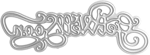 Miniatura 4 de Get Well Soon Greetings Words Best Wishes Troqueles troquelados de corte de metal para bricolaje Scrapbooking Plantillas de grabación en relieve