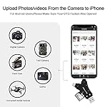 SD Card Reader for iPhone/ipad/Android/Mac/Computer/Camera,4 in1 Micro SD Card Reader Trail Camera Viewer, Portable Memory Card Reader SD Card Adapter for SD and TF Cards(Black) - Image 3