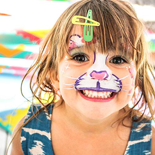 image for cocplok Colorful Snap Hair Clips Hair Barrettes for Girls,Clips Candy 