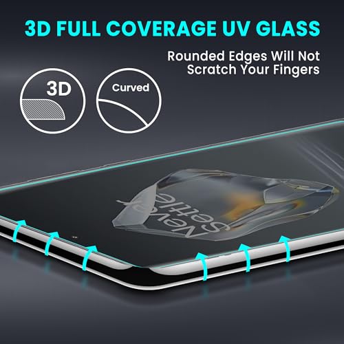 Image of ArmourPro UV Privacy Tempered Glass Screen Protector for OnePlus 12R (6.78 Inch, Pack of 2) Edge to Edge Coverage Anti-Spy /Anti-Peeping 9H Hardness