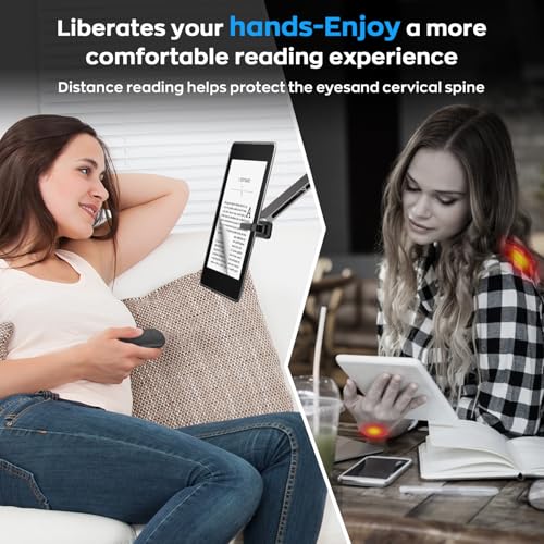 Image of Page Turner for Kindle, Remote Control Clicker for Kindle Paperwhite Colorsoft Accessories, Clicker Page Turner for iPad Tablets Reading Novels Taking, Dark Black