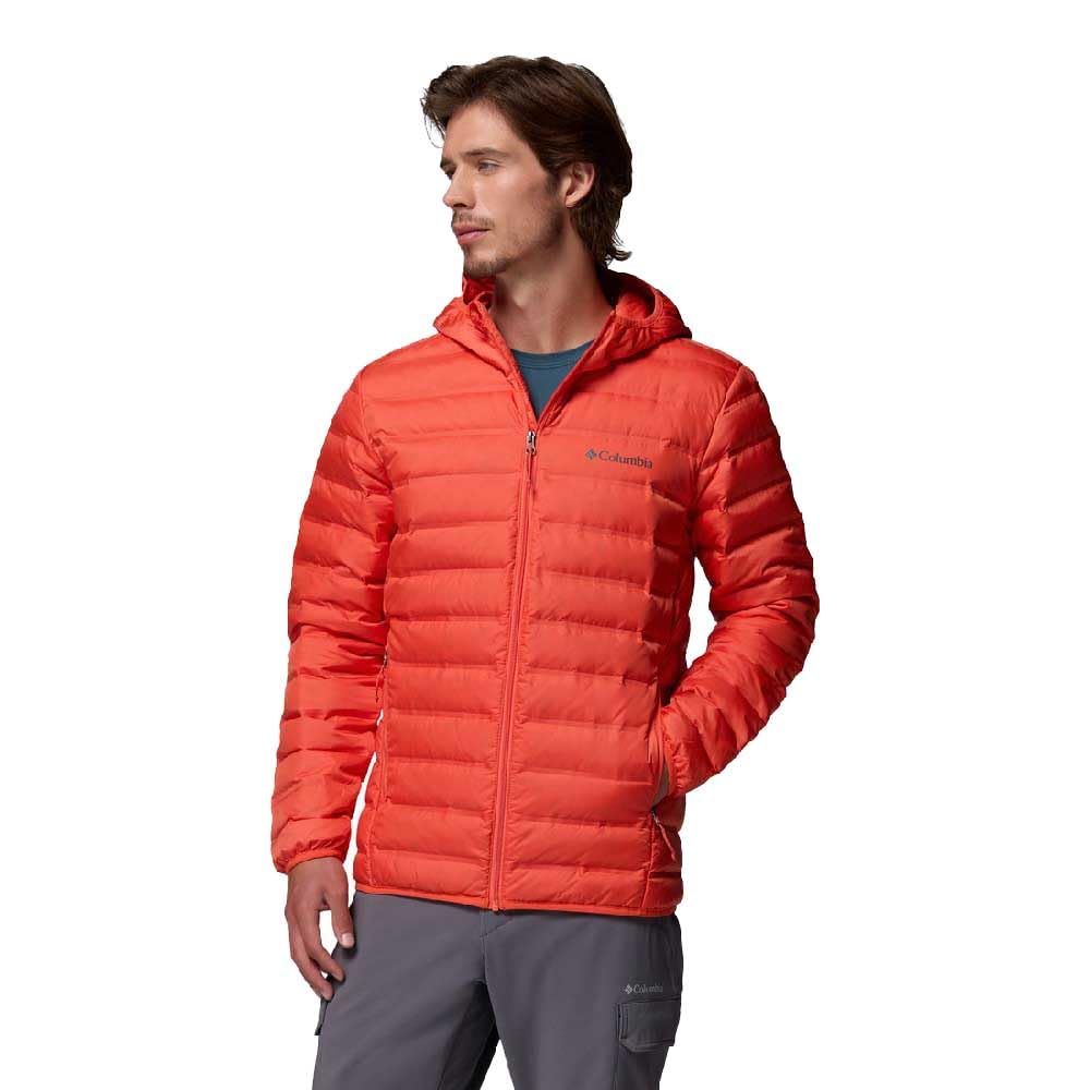 Columbia Men's Lake 22 2 Down Hooded Jacket, Hooded Puffer Down Jacket, Zing, XL