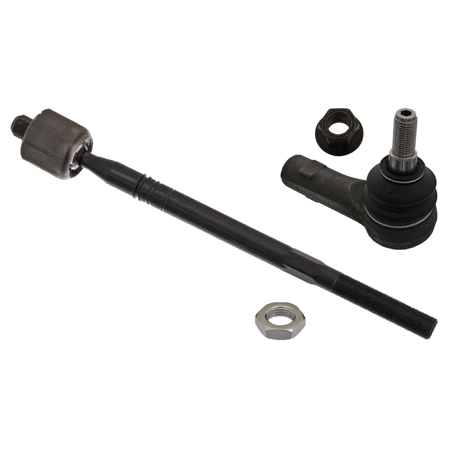 febi bilstein 37206 Tie Rod with end fitting, nut and lock nut, pack of one