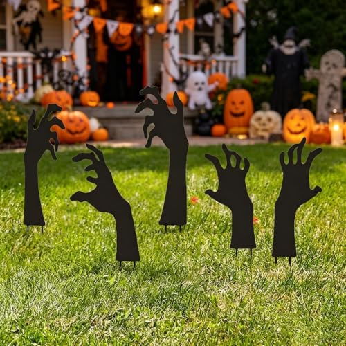 Hand Silhouette Signs Terrifying Theme Graveyard Decorations for Halloween - image 6