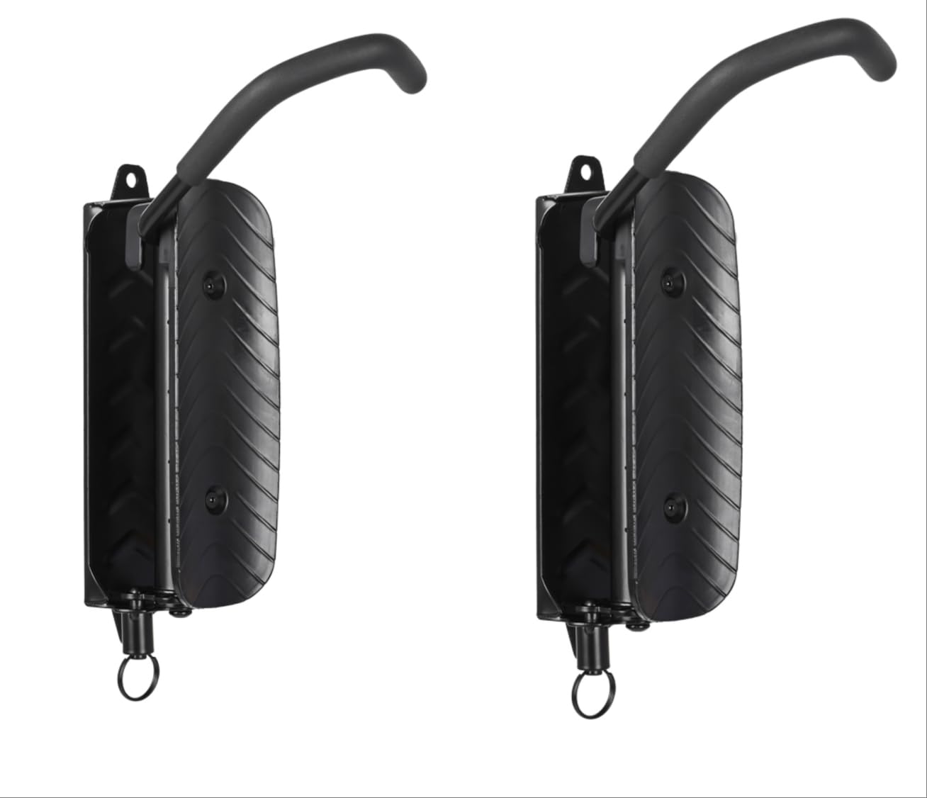 Lot de 2 supports muraux pour vélo - Noir - Rotatif - Avec angle rotatif - Gain de place