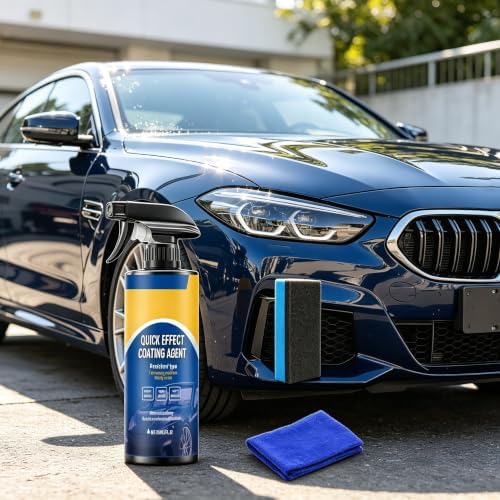 Quick Effect Coating Agent For Car Spray, Waterless Wash Wax Polish, Nano Ceramic Coating For Paint Glass, Oil Film Emulsion Cleaner shiny car stuff - 5