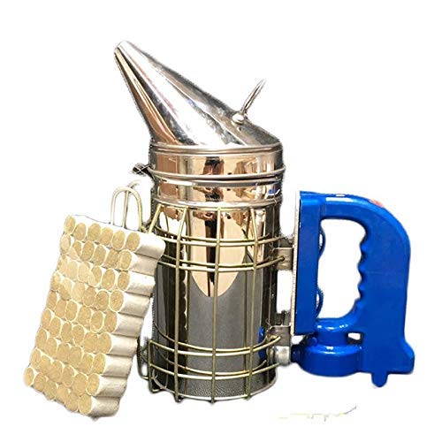 Lucky Farm Bee Smoker Emitter Smoke Transmitter Kit and Bee Smoke Flare Bomb Electric Emitter Beekeeping Equipment Apiculture Supplies