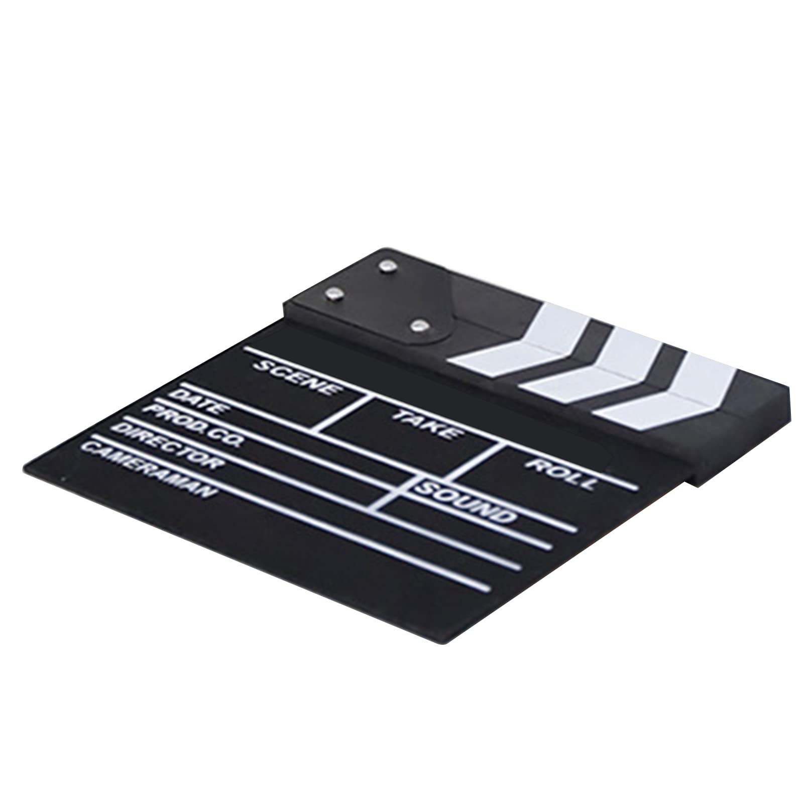 Film Film Clap Board, 20 X 20cm Noir Bois Clap Clap Clap Board Bois Film Film Clapboard Scène d'action Slateboard pour Hollywood Camera Film Studio Film