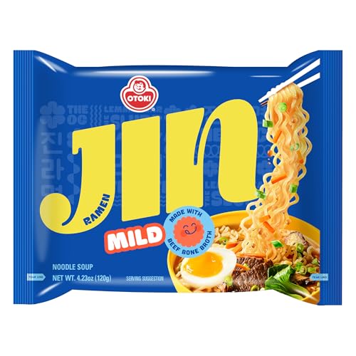 OTOKI Jin Ramen Mild Flavor (32 Pack) Authentic Korean Instant Noodles