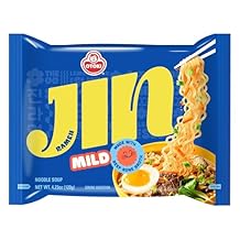 OTOKI Jin Ramen Mild Flavor 32 Pack, Authentic Korean Instant Noodles, Genuine Korean Ramen Soup Mix, Savory & Rich Quick & Easy Meal 4.23oz, Multi Pack PACK OF 32, MILD