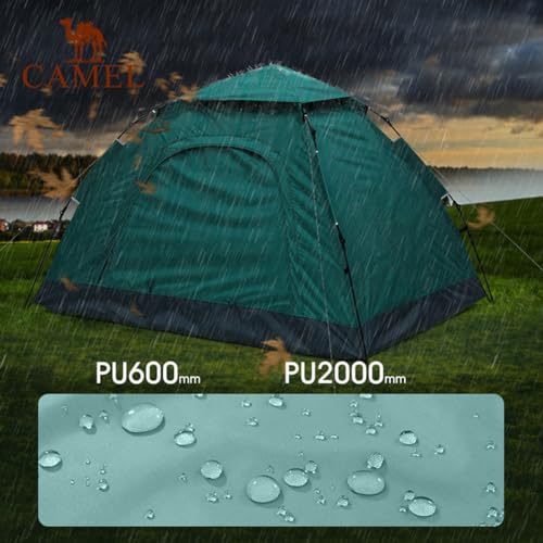 Carpa Dome para 2 personas color verde portátil ligera miniatura 4
