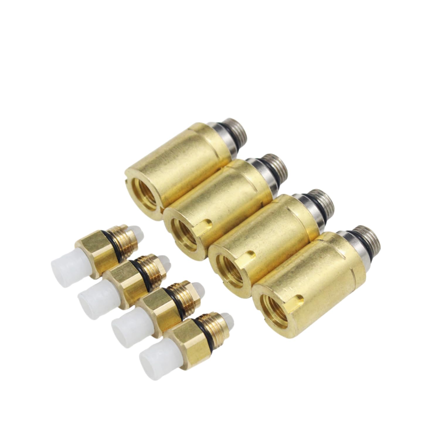 Sospensione pneumatica molla Risidual Pressure M10 Valvola d'aria con Q7 aria Holiding valvola di riparazione in ottone Kit di raccordi per Audi Q7 VW Tourage Porsche Cayenne 958 (4 Set)