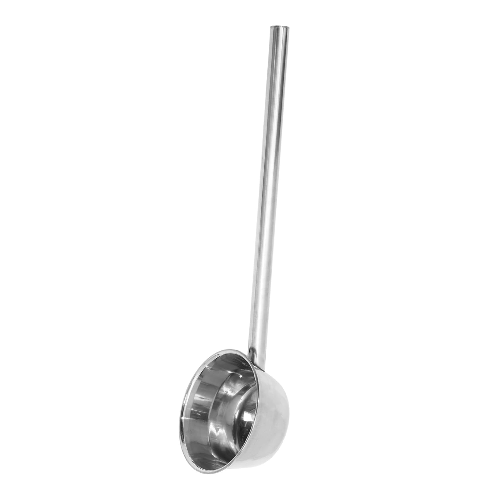 Cucharón resistente de acero inoxidable de 16 cm de diámetro para restauración y cocinas exigentes