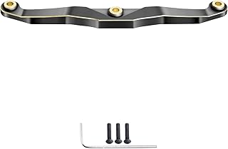 CrazyHobby Brass Steering Link for TRX4M K10 High Trail F150 Bronco Defender 1/18 Crawler Car Upgrades Parts (Black Gold)