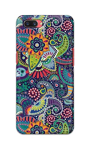 Image of Printed Hard Back Cover Case for Oppo A3s | Oppo A5 2018 | Realme C1 | Realme C1 2019 Back Cover (Miraculous Patterns) -1803