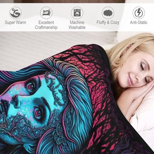 Couverture Triton imprimée douce en flannel de qualité supérieure - 4