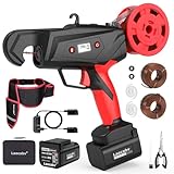 Laecabv Legatrice per Vigneto a Batteria, 6 Livelli di avvolgimento, Legatrice elettrica a 2X2Ah Batteria al Litio, Vine